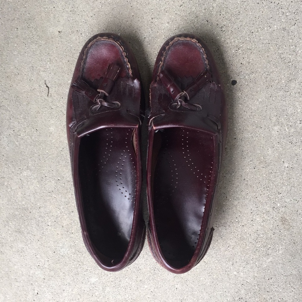 Vintage ox blood loafers